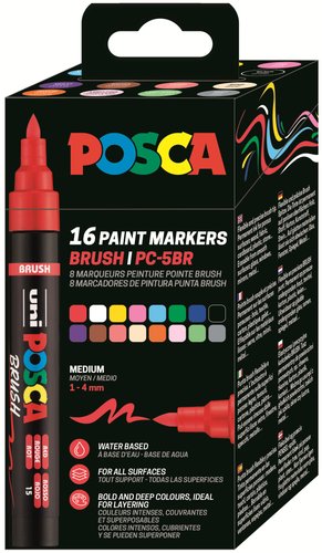 ROTUL.UNI-POSCA PC-5BR GAMA COMPL.EST.16