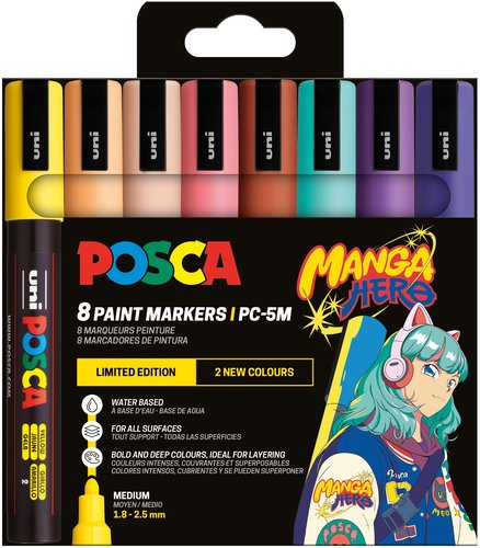 ROTUL.UNI-POSCA PC-5M MANGA E/8