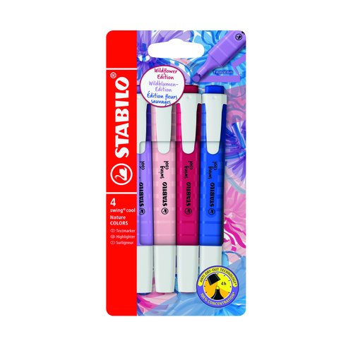 Marcador Fluor Swing Cool 275 Wildflowers Estuche de 4