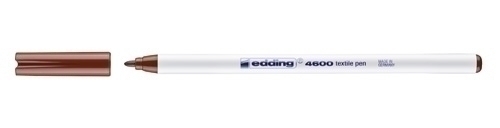 ROTUL.EDDING 4600 TELA FINO MARRON - Pack de 10 unidades