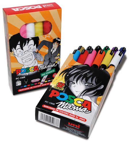 Posca Manía PC-1MR Urban Surtidos en Estuche de 12 rotuladores - Color no elegible