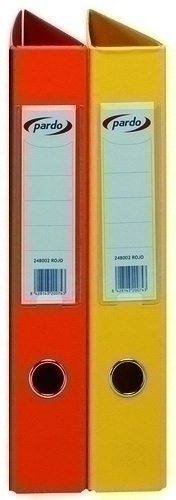 CARPETA PARDO PVC Fº 4 AN.40 MX AMARILLO