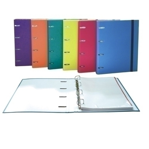 CARPEBLOC SENFORT BASIC A4 4AN.80 SURT. - Pack de 6 unidades