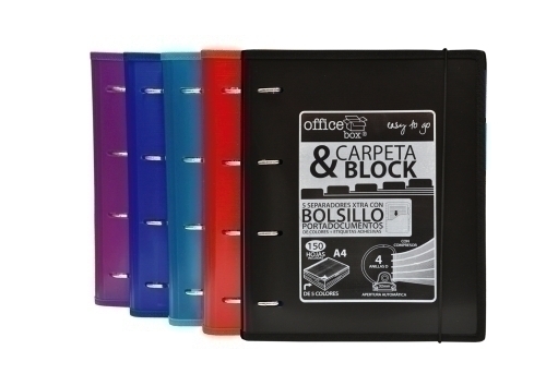 CARPEBLOC OFFICE BOX A4 4 A.32 SURTIDO 6 - Color no elegible