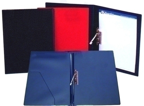 CARPETA MINICLIP LAT. IBERP.PVC Fº NEGRO