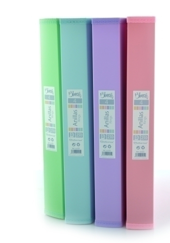 CARPETA OF.BOX PP A4+ 4 AN.25 BLUSH - Pack de 8 unidades