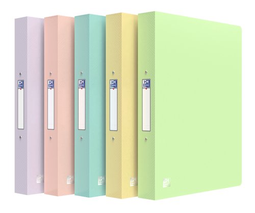 CARPETA OXFORD PP A4 2 AN.30 SURT. PASTE - Pack de 10 unidades