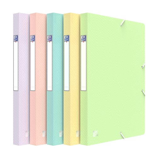 CARP.PROY.OXFORD PP A4 2,5 cm SURT. PAST - Pack de 10 unidades