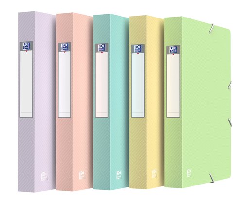 CARP.PROY.OXFORD PP A4 4 cm SURT. PASTEL - Pack de 10 unidades