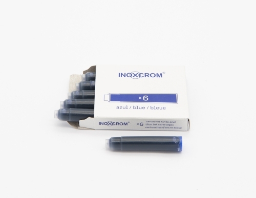 TINTA ESTILOG.INOXCROM CAJA 6 CART.AZUL