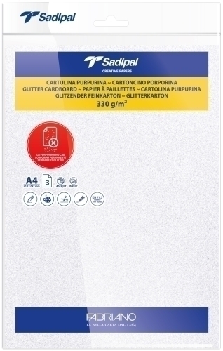 CARTULINA PURPUR.A4 SADIPAL BL P/3