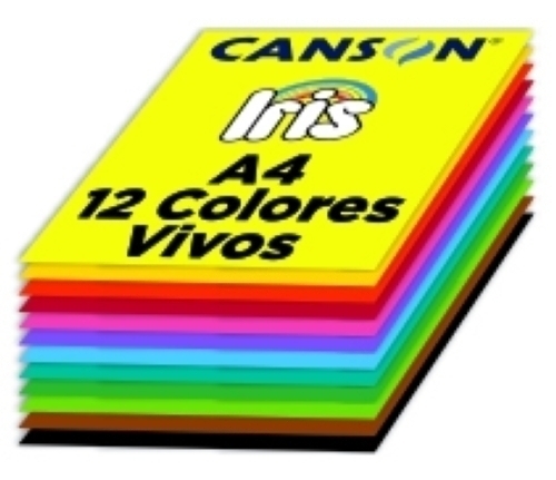 PACK 120H CARTULINA IRIS A4 185GR STDO VIVOS