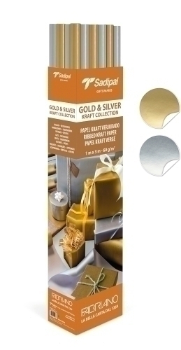 PAPEL EMB.KRAFT SADIP.ORO/PLT.1x3 EXP.25