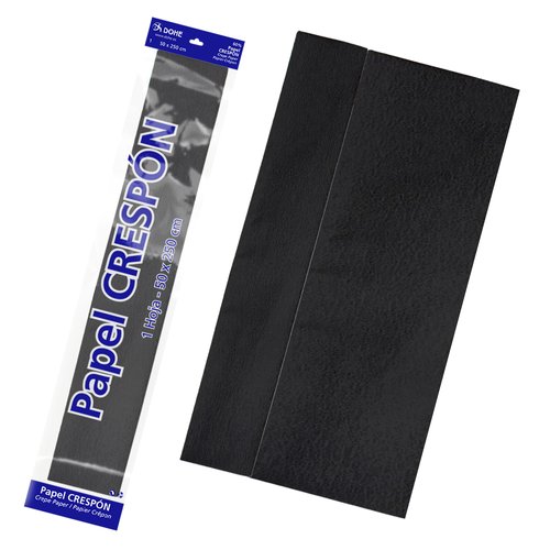 BOLSA 1H PAPEL CREPE DOHE 50X250CM NEGRO