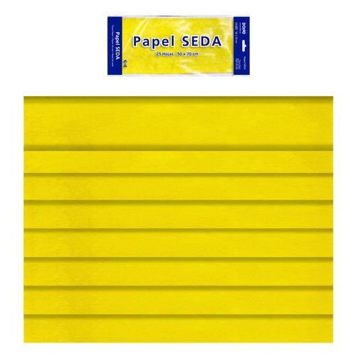 BOLSA 25H PAPEL SEDA DOHE 50X70CM AMARILLO