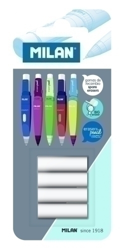 RECAMBIO PORTAMINAS GOMA BORR.CAPSULE(4)