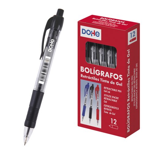 ROLLER DOHE RT. GEL NEGRO - Pack de 12 unidades