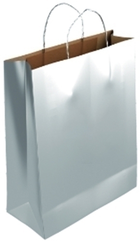 BOLSA PAPEL KRAFT LISO 40x46 PLATA P/25