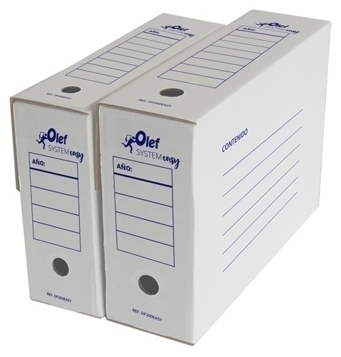 Caja Archivo Definitivo Cartón Automontable System Easy A4 114mm (8062151)