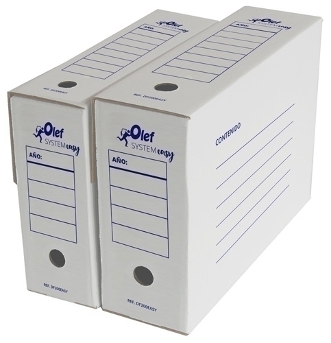 Caja Archivo Definitivo Cartón Automontable SYSTEM EASY Fº 114mm (8062152)