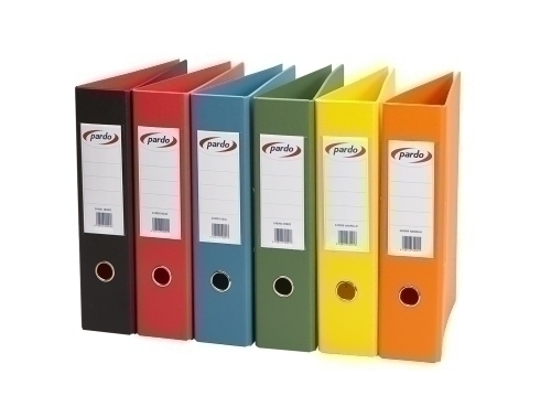 ARCHIVADOR PARDO PLAST.EX.Fº 70 AMARILLO