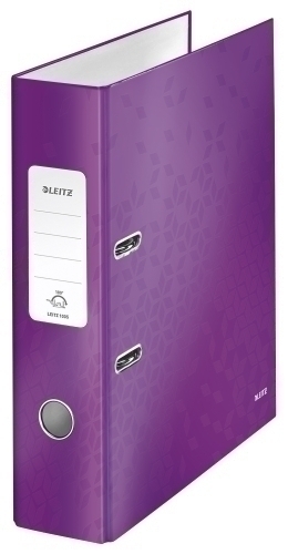 ARCHIVADOR LEITZ WOW A4 180º 80mm VIOLET - Pack de 10 unidades
