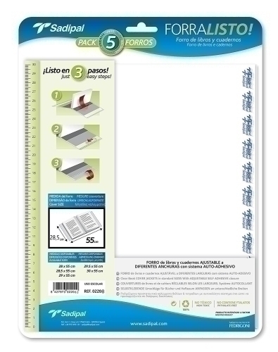 FORRO AJUST.SADIPAL 28,5x55 BLISTER 5 - Pack de 25 unidades