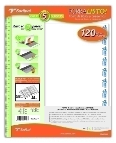 FORRO AJUST.SADIPAL 28,5x55 PVC B/5