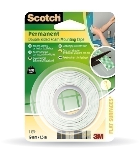 CINTA DOBLE CARA SCOTCH SOPORTE 1,5x19