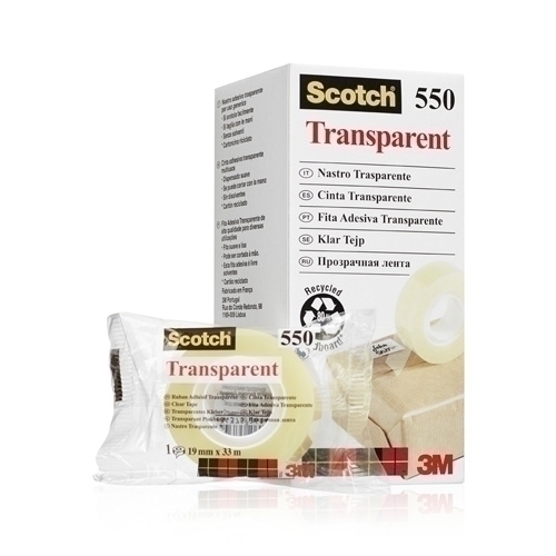 CINTA ADHESIVA SCOTCH 550 TRANSP. 33x19