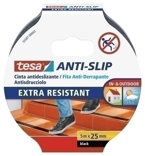 CINTA ADHESIVA TESA ANTIDESLIZANTE 5x25