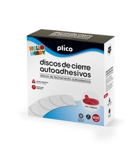 DISCOS CIERRE ADHE.PLICO 20 Ø 400 ROJO