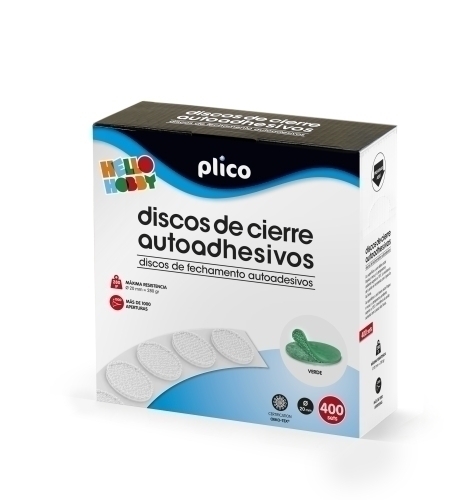 DISCOS CIERRE ADHE.PLICO 20 Ø 400 VERDE
