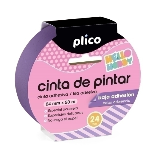 CINTA PINTOR PLICO BAJA ADHE. 24x50 - Pack de 10 unidades