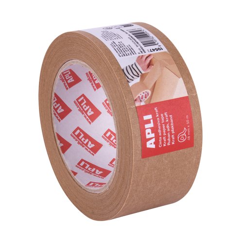 CINTA EMB.APLI KRAFT 50x48 MARRON - Pack de 36 unidades