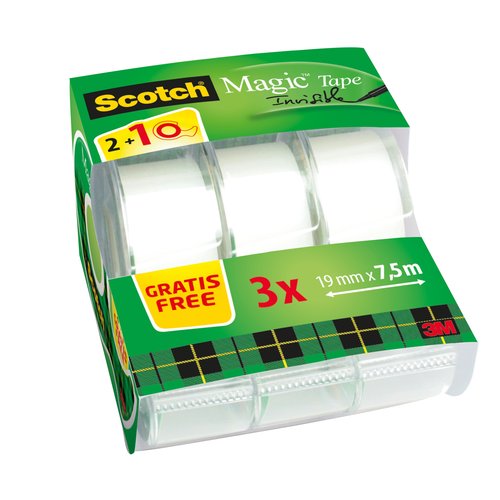 CINTA ADHESIVA SCOTCH MG. 7,5x19 MINI - Pack de 12 unidades