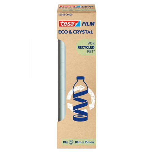CINTA ADHESIVA TESA ECO 10x15 - Pack de 10 unidades