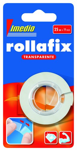 CINTA ADHESIVA IMEDIO 25x19 c/PORT. - Pack de 12 unidades