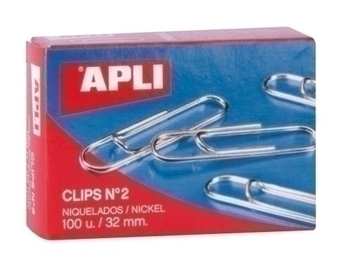 CLIP APLI Nº2 (32 mm) NIQ.Cj.100 - Pack 10 unidades - 11711