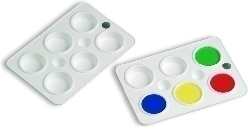 PALETA FAIBO PLASTICO 6 DEPARTAMENTOS - Pack de 10 unidades