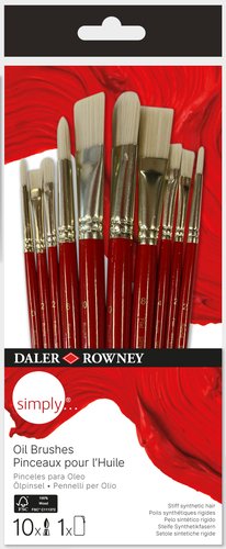 PINCEL DALER ROWNEY OLEO SET 10