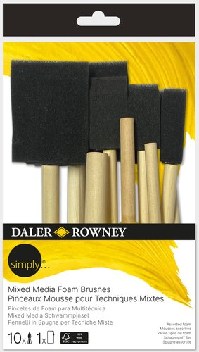 PINCEL DALER ROWNEY FOAM SET 10