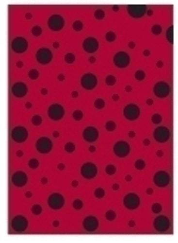 BOLSA DISFRAZ 56x70 IMPRESA TOPOS NEGRO - Pack de 25 unidades