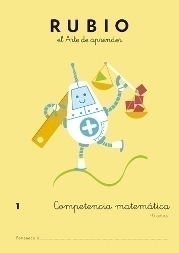 CUADERNO RUBIO A4 COMP.MATEMATICAS 1 - Pack de 5 unidades