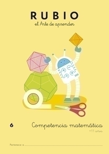 CUADERNO RUBIO A4 COMP.MATEMATICAS 6 - Pack de 5 unidades
