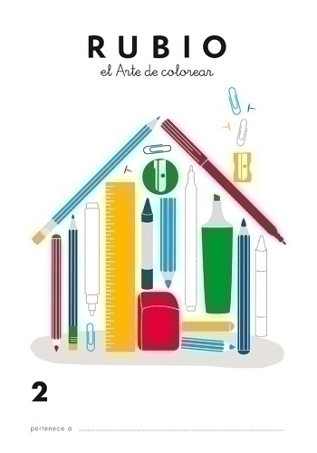 CUADERNO RUBIO A4 de COLOREAR 2 - Pack de 5 unidades