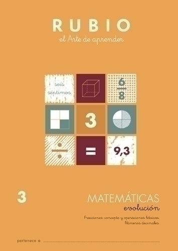 CUADERNO RUBIO A4 MATEMATIC. EVOLUCION 3 - Pack de 10 unidades