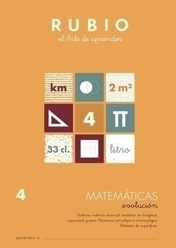 CUADERNO RUBIO A4 MATEMATIC. EVOLUCION 4 - Pack de 10 unidades