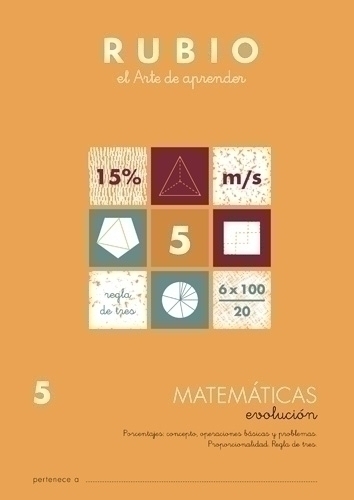 CUADERNO RUBIO A4 MATEMATIC. EVOLUCION 5 - Pack de 10 unidades