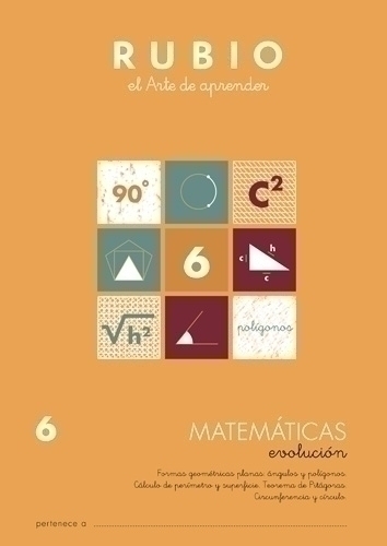 CUADERNO RUBIO A4 MATEMATIC. EVOLUCION 6 - Pack de 10 unidades